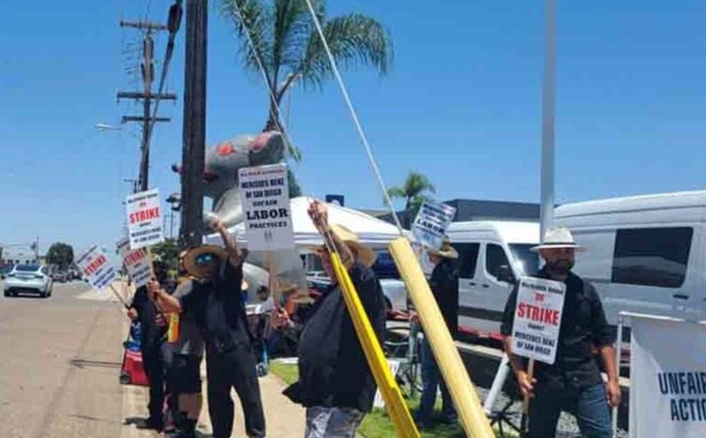 Mercedes-Benz of San Diego fires 20 striking union technicians